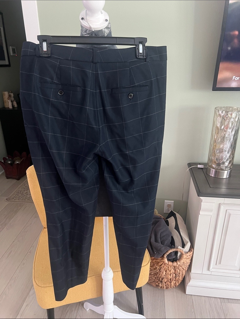 Banana Republic Navy Windowpane Two-Piece Suit - Picture 10 of 16